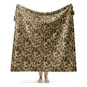Frog Skin M1942 Beach CAMO Sherpa Blanket - 60″×80″