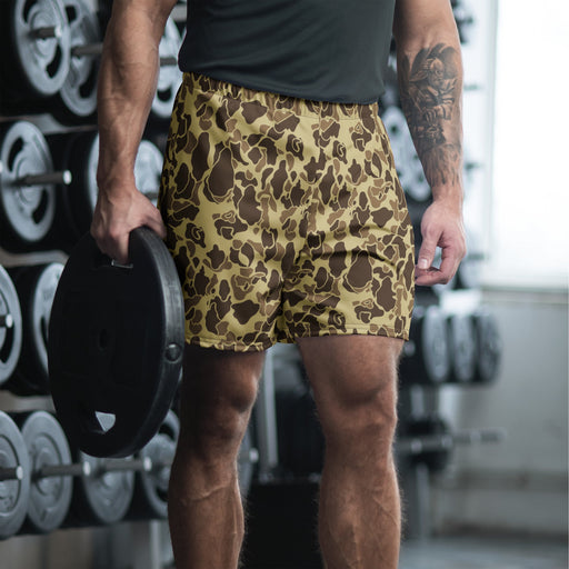 Frog Skin M1942 Beach CAMO Unisex Athletic Long Shorts - 2XS