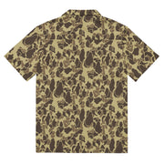 Frog Skin M1942 Beach CAMO Unisex Short-Sleeve Button Shirt - Button-Up
