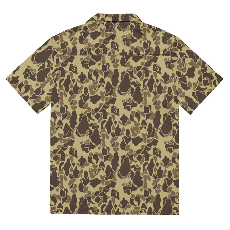 Frog Skin M1942 Beach CAMO Unisex Short-Sleeve Button Shirt - Button-Up