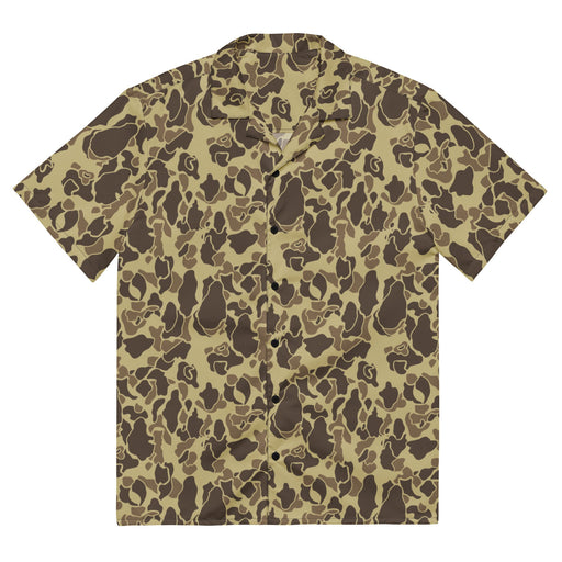 Frog Skin M1942 Beach CAMO Unisex Short-Sleeve Button Shirt - Button-Up
