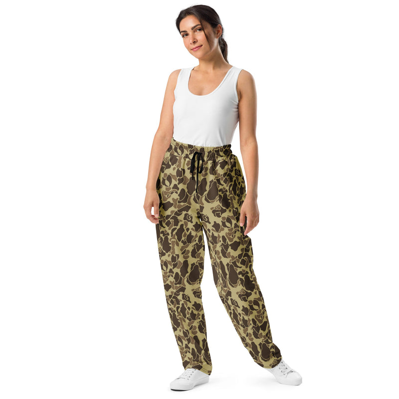 Frog Skin M1942 Beach CAMO Unisex Wide-Leg Joggers