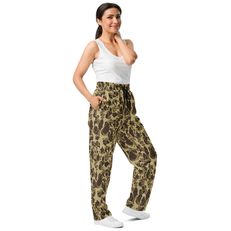 Frog Skin M1942 Beach CAMO Unisex Wide-Leg Joggers