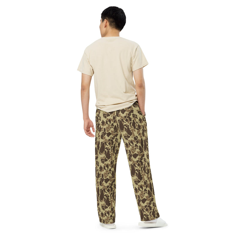 Frog Skin M1942 Beach CAMO Unisex Wide-Leg Leisure Pants - Pant