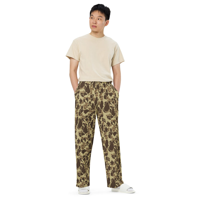 Frog Skin M1942 Beach CAMO Unisex Wide-Leg Leisure Pants - Pant
