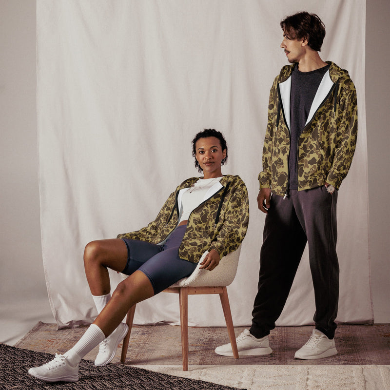 Frog Skin M1942 Beach CAMO Unisex Zip Hoodie