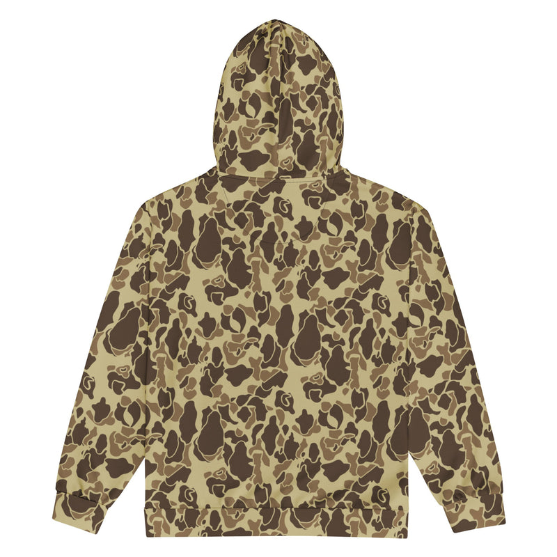 Frog Skin M1942 Beach CAMO Unisex Zip Hoodie
