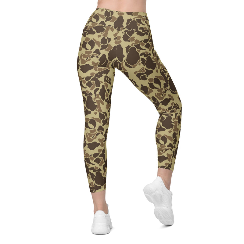 Frog Skin M1942 Beach CAMO Womens Leggings with Pockets - Women