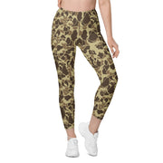 Frog Skin M1942 Beach CAMO Womens Leggings with Pockets - Women