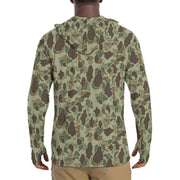 Frog Skin M1942 Jungle CAMO Mens Sunscreen Sports Hoodie With Thumb Holes