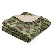 Frog Skin M1942 Jungle CAMO Sherpa Blanket