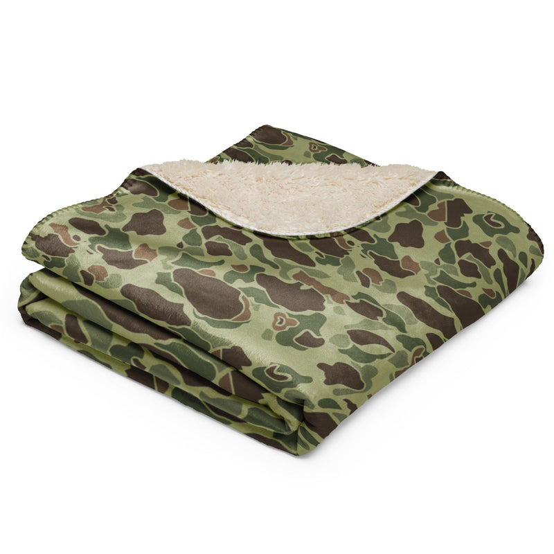 Frog Skin M1942 Jungle CAMO Sherpa Blanket
