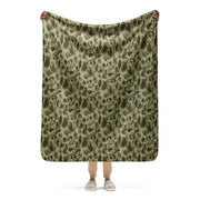 Frog Skin M1942 Jungle CAMO Sherpa Blanket - 50″×60″