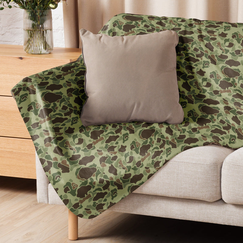Frog Skin M1942 Jungle CAMO Sherpa Blanket