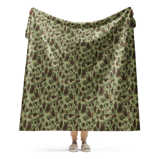 Frog Skin M1942 Jungle CAMO Sherpa Blanket - 60″×80″