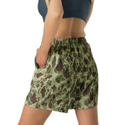 Frog Skin M1942 Jungle CAMO Unisex Athletic Long Shorts