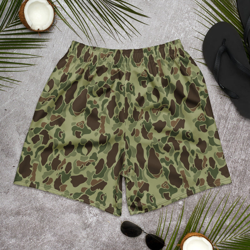 Frog Skin M1942 Jungle CAMO Unisex Athletic Long Shorts
