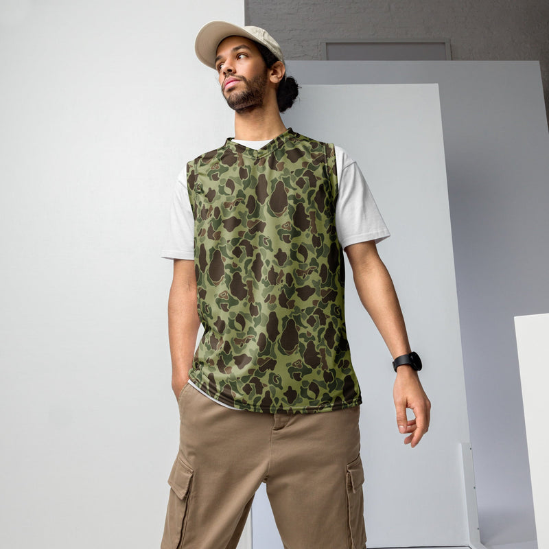 Frog Skin M1942 Jungle CAMO Unisex Basketball Jersey - 2XS