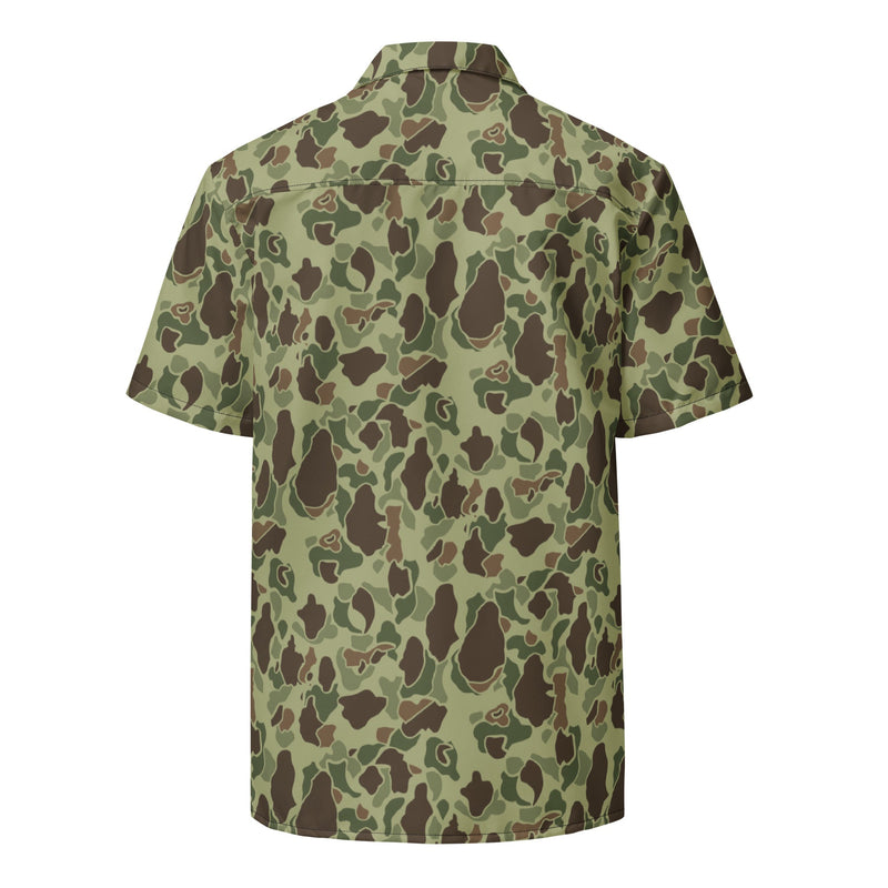 Frog Skin M1942 Jungle CAMO Unisex Short-Sleeve Button Shirt - Button-Up