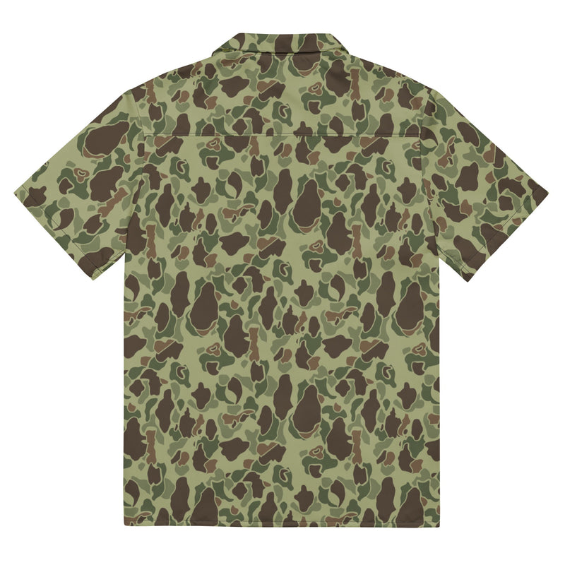 Frog Skin M1942 Jungle CAMO Unisex Short-Sleeve Button Shirt - Button-Up