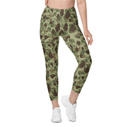 Frog Skin M1942 Jungle CAMO Womens Leggings with Pockets - Women