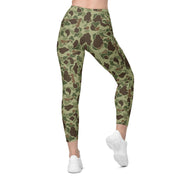 Frog Skin M1942 Jungle CAMO Womens Leggings with Pockets - Women