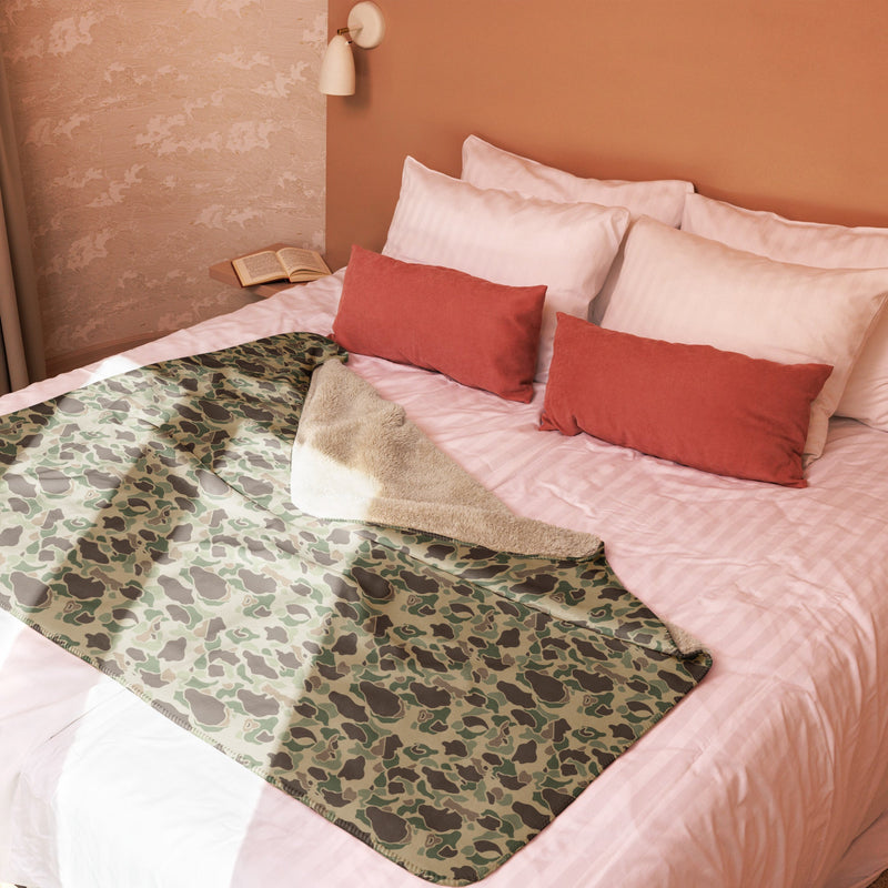 Frog Skin Multi-terrain CAMO Sherpa Blanket