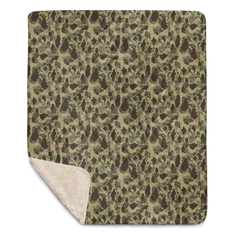 Frog Skin Multi-terrain CAMO Sherpa Blanket