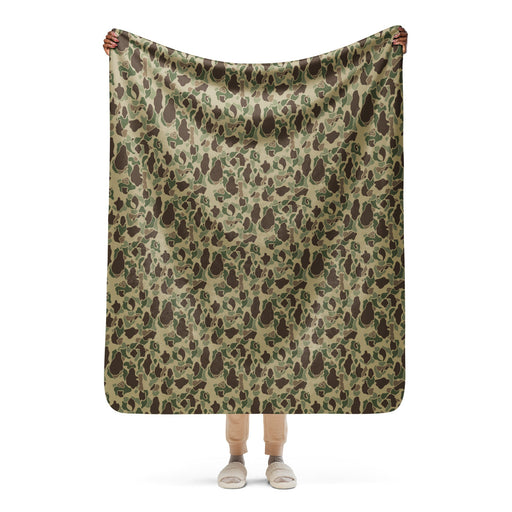 Frog Skin Multi-terrain CAMO Sherpa Blanket - 50″×60″