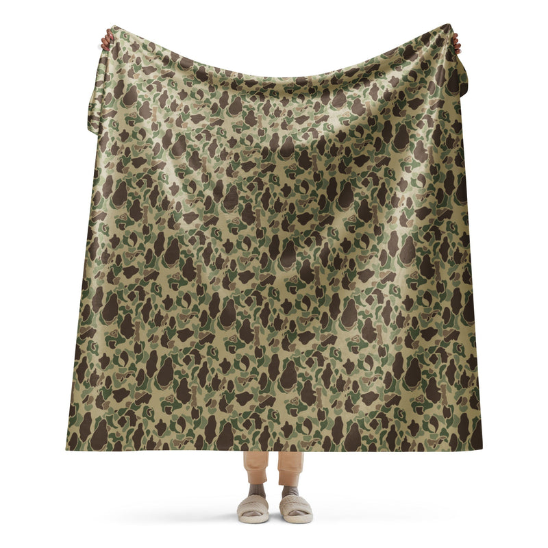 Frog Skin Multi-terrain CAMO Sherpa Blanket - 60″×80″