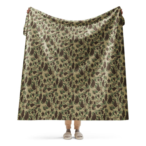 Frog Skin Multi-terrain CAMO Sherpa Blanket - 60″×80″