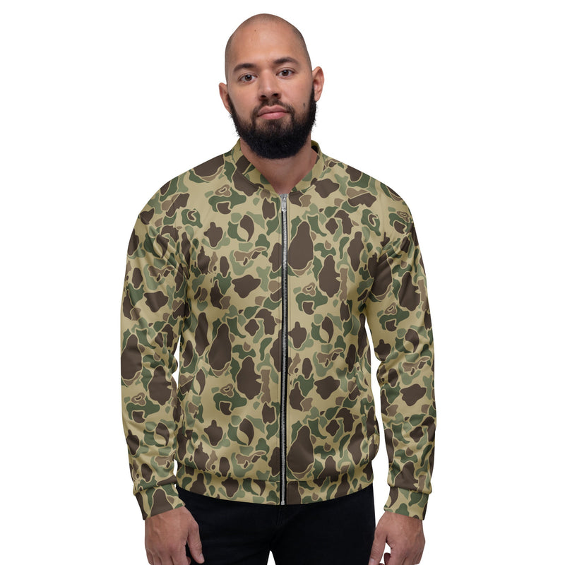 Frog Skin Multi-terrain CAMO Unisex Bomber Jacket