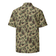 Frog Skin Multi-terrain CAMO Unisex Short-Sleeve Button Shirt - Button-Up
