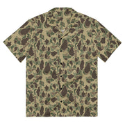 Frog Skin Multi-terrain CAMO Unisex Short-Sleeve Button Shirt - Button-Up