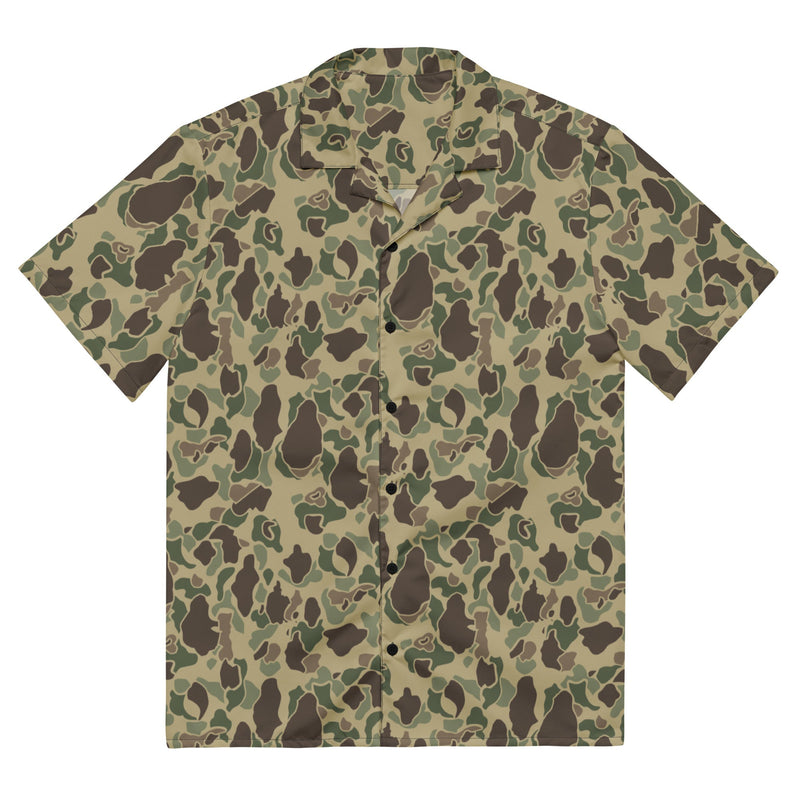 Frog Skin Multi-terrain CAMO Unisex Short-Sleeve Button Shirt - Button-Up