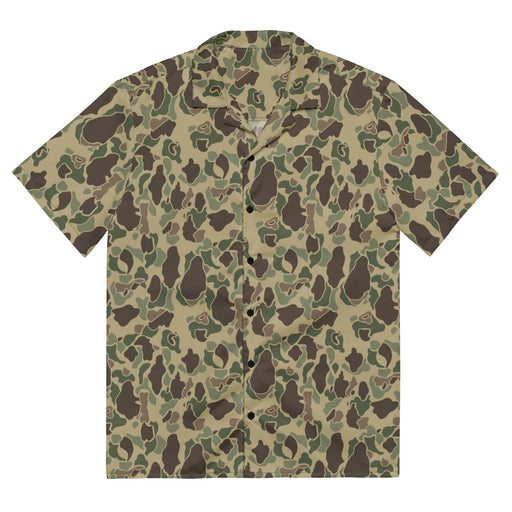 Frog Skin Multi-terrain CAMO Unisex Short-Sleeve Button Shirt - Button-Up