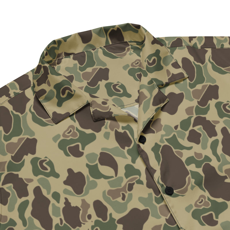 Frog Skin Multi-terrain CAMO Unisex Short-Sleeve Button Shirt - Button-Up