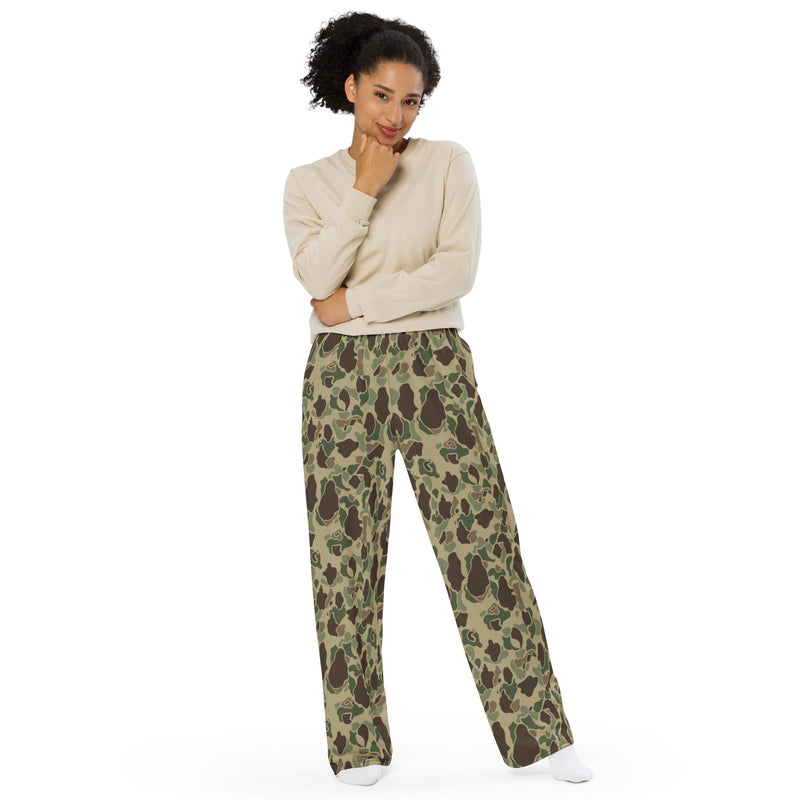 Frog Skin Multi-terrain CAMO Unisex Wide-Leg Leisure Pants - Pant