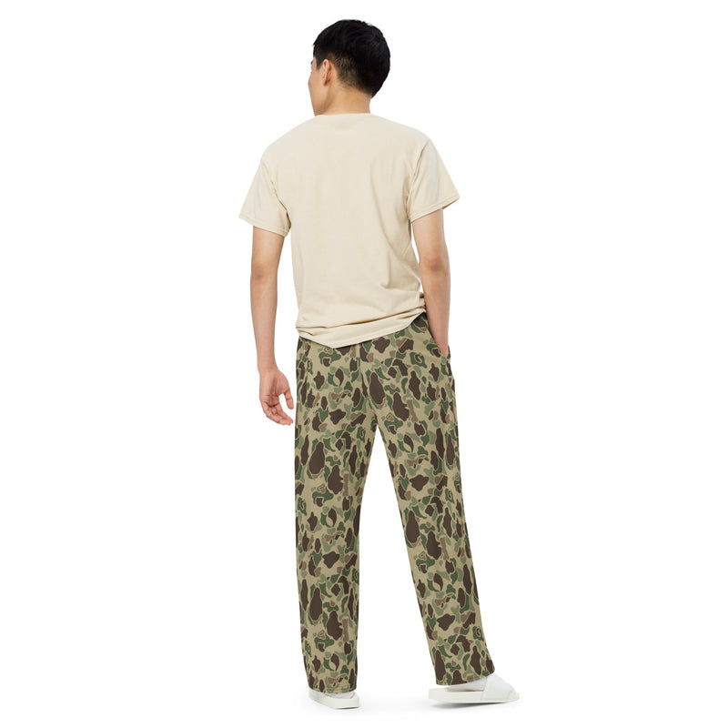 Frog Skin Multi-terrain CAMO Unisex Wide-Leg Leisure Pants - Pant
