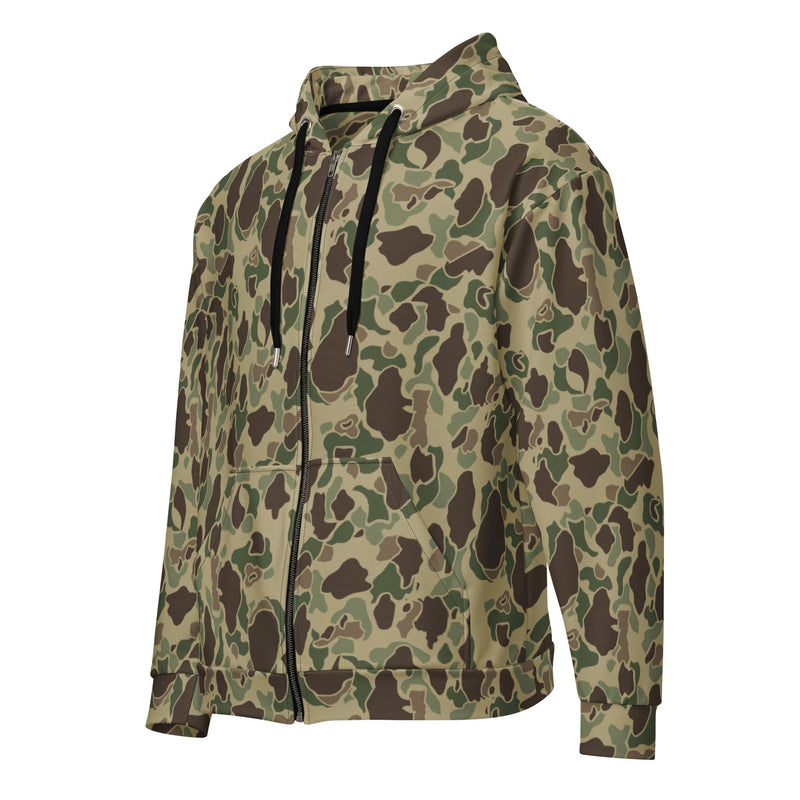 Frog Skin Multi-terrain CAMO Unisex Zip Hoodie