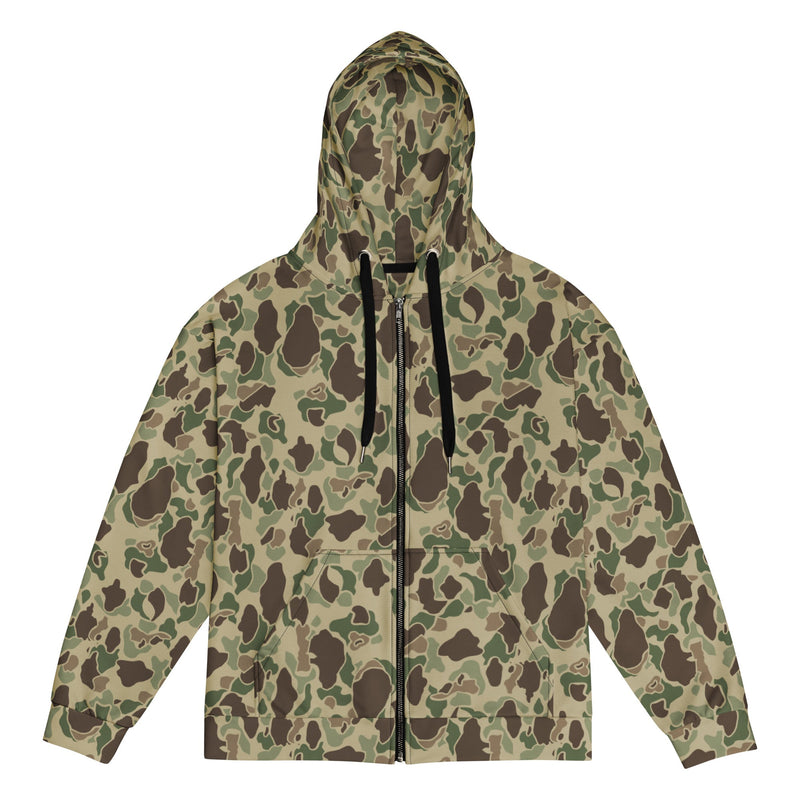 Frog Skin Multi-terrain CAMO Unisex Zip Hoodie - 2XS
