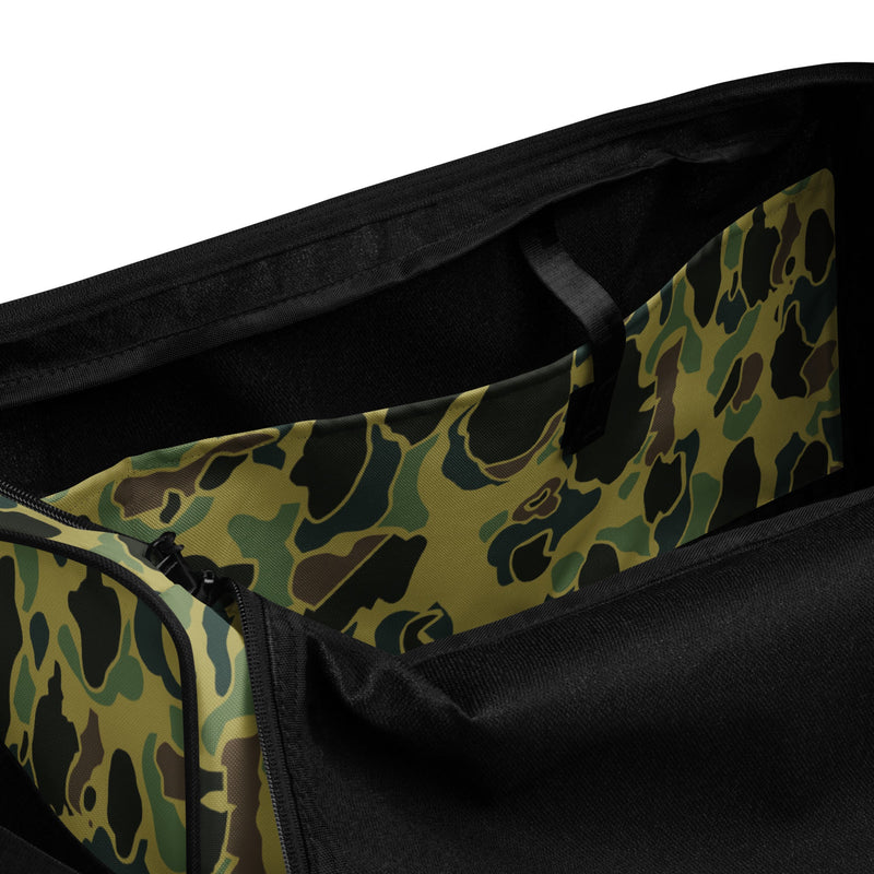 Frog Skin Olive Canopy CAMO Duffle Bag
