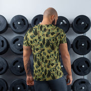 Frog Skin Olive Canopy CAMO Mens Athletic T-Shirt - Shirt