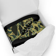 Frog Skin Olive Canopy CAMO Mens High-Top Canvas Shoes