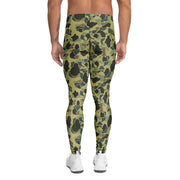 Frog Skin Olive Canopy CAMO Mens Leggings - Men
