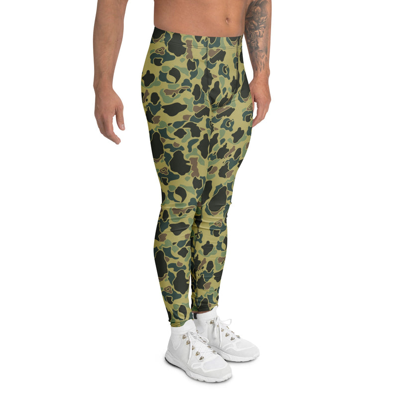 Frog Skin Olive Canopy CAMO Mens Leggings - Men