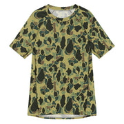 Frog Skin Olive Canopy CAMO Mens Short-Sleeve Rash Guard - 2XS - SS