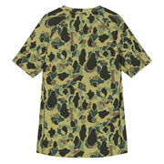 Frog Skin Olive Canopy CAMO Mens Short-Sleeve Rash Guard - SS
