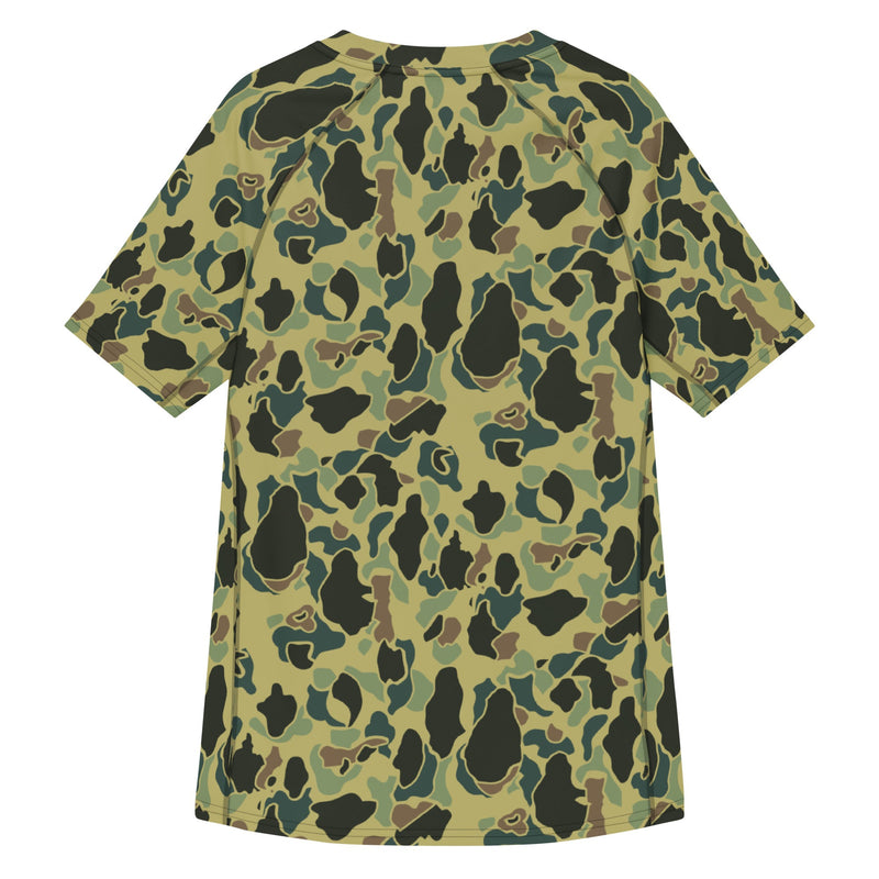 Frog Skin Olive Canopy CAMO Mens Short-Sleeve Rash Guard - SS