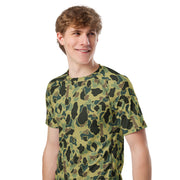Frog Skin Olive Canopy CAMO Mens Short-Sleeve Rash Guard - SS